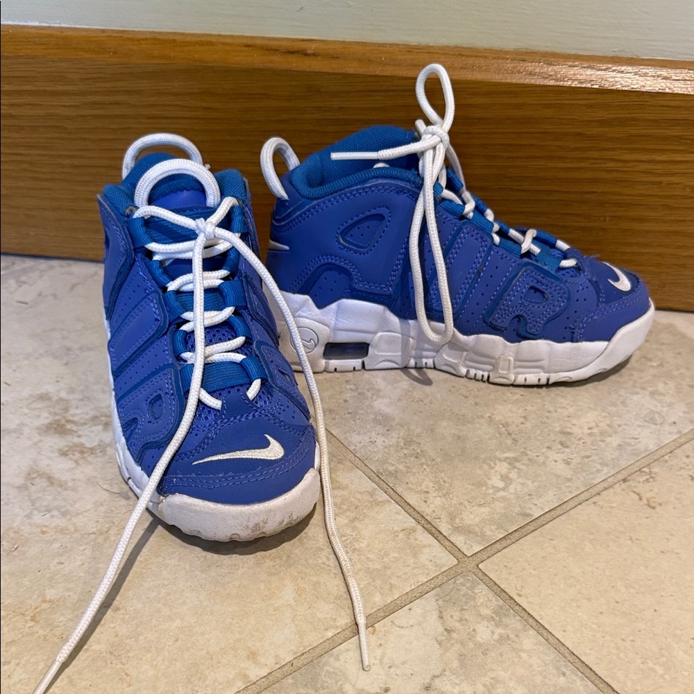 Nike Air Uptempo Boys 11c Blue Sneakers